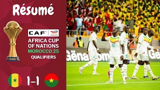 Résumé Sénégal VS Burkina Faso  Qualification Can 2025 Journée 1 [upl. by Atyekram173]