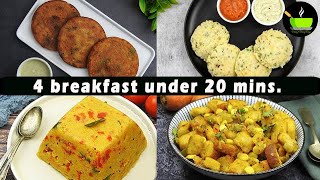 4 New Breakfast Recipes Under 20 mins  Quick amp Easy Breakfast Recipes  Unique Breakfast Recipes [upl. by Ynffit716]