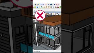 How to Design a Balcony in SketchUp Using Profile Buildersketchup sketchup3d architects 3ddesign [upl. by Atires5]