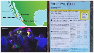 NCL Mexico Riviera Cruise Sample Schedule of Activities Freestyle Daily on Norwegian Joy [upl. by Engis]