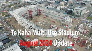 Te Kaha MultiUse Stadium One New Zealand Stadium  August 2024 Update [upl. by Okeim]