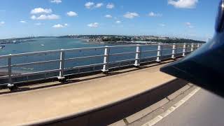 Cleddau Bridge at Pembroke Dock in Pembrokeshire [upl. by Whallon]