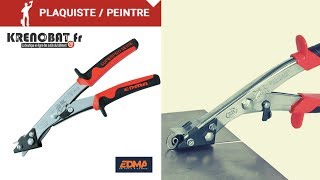 Cisaille grignoteuse Supercoup NR1® avec coupe copeaux intégré tôle plane  Edma [upl. by Renferd227]