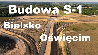 Budowa S1 15 BielskoBiała  Węzeł Oświęcim 4K [upl. by Warden]