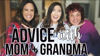 LIFE ADVICE with my GRANDMA and MOM meet my fam [upl. by Nyrtak587]