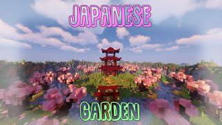 Japanese Garden Build  Minecraft Timelapse [upl. by Yadseut981]