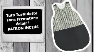 Tuto Coudre une Turbulette Gigoteuse Facile Sans Fermeture Eclair [upl. by Nrubloc]