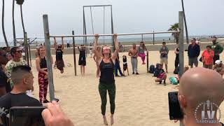 Muscle Beach Calisthenics Jam 3 PullUp Competition [upl. by Nnylyoj]