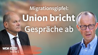 Stress beim Migrationsgipfel Merz und Ampel können sich nicht einigen  Aktuelle Stunde [upl. by Tnayrb]