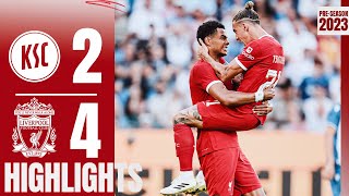 HIGHLIGHTS Karlsruher SC 24 Liverpool  Debut for Dom amp Alexis assist [upl. by Blondelle603]