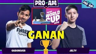 Jelty y Gaborever GANAN la world cup fortnite 2019 PROAM JeltyGaborever [upl. by Anitsrhc]