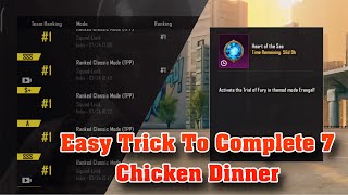 Easy Trick To Complete 7 Chicken Dinner  Full Tips and Tricks To Complete 7 Chicken Dinner bgmi [upl. by Talich338]