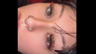 How to do DIY lash extensions using clusters from licensed lash tech [upl. by Hengel]