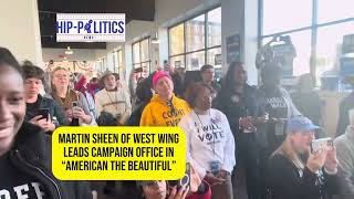 Martin Sheen of WestWing lead Kamala Harris campaign office in “America The Beautiful” [upl. by Eiroc]