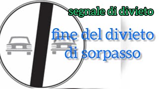 إشارات منعsegnale di divietofine del divieto di sorpassopatente b in arabo [upl. by Ayekan]