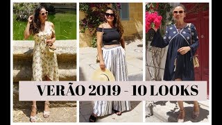 TENDÊNCIAS VERÃO 2019  10 LOOKS PARA USAR JÁ [upl. by Ecnarepmet680]