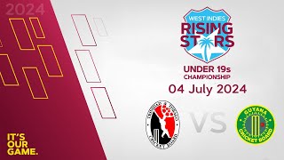 🔴 LIVE Trinidad amp Tobago v Guyana  CWI Women’s Under 19 20over Championships 2024 WIWU19Champs [upl. by Cir]