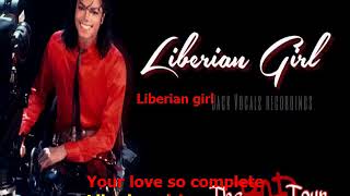 Michael Jackson  Liberian Girl karaokê [upl. by Corsiglia]