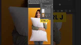 Adobe Photoshop 2025  How to create realistic pillow mockup tutorial shorts sukasstudio20 [upl. by Atinrahc]