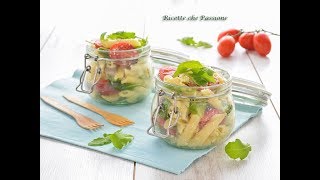 Pasta fredda con grana rucola e pomodorini  Ricette che Passione [upl. by Ahs]