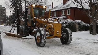 SNOW REMOVAL OLD Manual Shift Champion 740 Grader [upl. by Yasu]