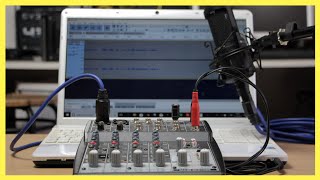 How To Connect A Mixer To A Laptop Or PC  Beringher Xenyx 802  Audio Technica AT2020 Sound Test [upl. by Lezti907]