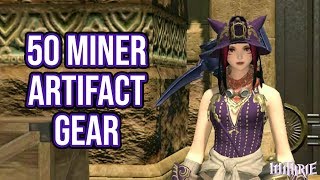 FFXIV 20 0108 Miner Quest Level 50  Artifact Gear [upl. by Bobine]