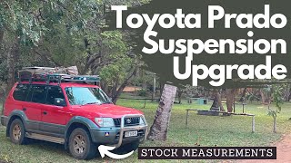 1997 Toyota Prado 95 34 V6 Stock Suspension Measurements BEFORE Tough Dog Upgrade [upl. by Boone]