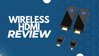 Review Wireless HDMI Transmitter and Receiver 1080P 60HZNot for 1080i 98FT DualBand WiFi [upl. by Claudetta]