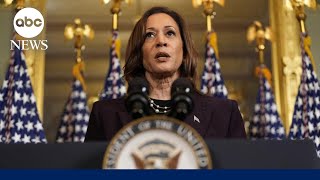 Kamala Harris closes ground on Trump after raising more than 200 million [upl. by Ydnam]