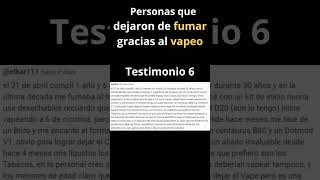 Dejar de fumar Testimonio 6  Consecuencias del vapeo shorts vapeo [upl. by Leontine]