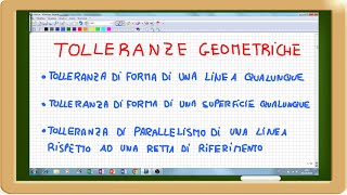 tolleranze geometriche parallelismo rispetto ad una linea e di forma qualsiasi [upl. by Eciruam178]