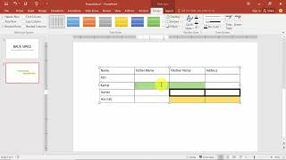 How to change the border of table cells in PowerPoint [upl. by Ellednahs]