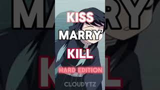 Kiss marry kill hard edition  demonslayer anime muichiro giyuutomioka rengoku [upl. by Orthman73]