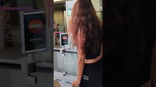 Disha Patani takes flight Airport look is all about glam😍🔥viralvideo dishapatani viralshorts [upl. by Solhcin]