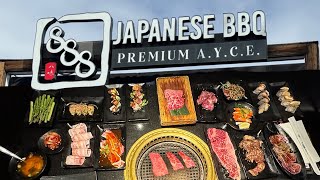 Unlimited FILET MIGNON SEAFOOD Meats Sushi and More  888 Japanese BBQ [upl. by Dnallor]