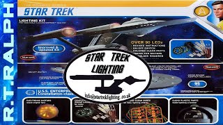 Polar Lights Star Trek 1350 Scale TOS Enterprise Lighting Kits Review [upl. by Arlee]