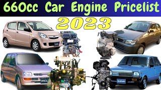 660 cc Cars Japnese Import Engine Price List  2023 [upl. by Aryam]