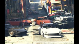 190z ONLY Car Meet IN GTA 5 Online [upl. by Atteuqcaj]