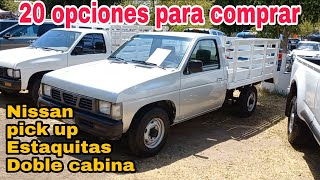 Nissan D21 np300 Doble cabina Estaquitas 20 opciones para comprar [upl. by Ahsek]