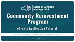 OCM eGrants Application Training Tutorial [upl. by Atteynod]