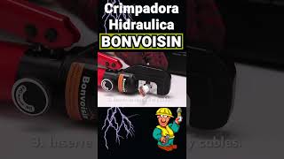 ⭐ Crimpadora Hidráulica Presión BONVOISIN ⚡ Alta Calidad para Terminales de Cobre y Aluminio  2023 [upl. by Ecirtnahs31]