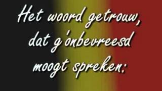 De Brabançonne  Belgisch Volkslied  Belgian National Anthem lyrics [upl. by Ricardama504]