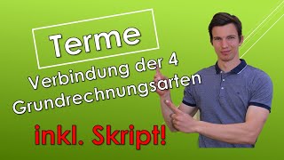 Termrechnung Verbindung der vier Grundrechnungsarten mit SKRIPT [upl. by Bernt]