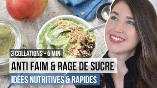 3 goûter faciles en 5 minutes  IDÉES RECETTES RAPIDES amp SANTÉ [upl. by Ahseeyt407]