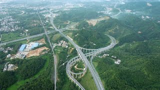 包头—茂名高速公路信宜木九山互通Baotou Maoming Expressway Xinyi Mujiu Mountain Interchange [upl. by Nevarc365]