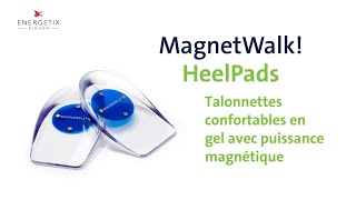 MagnetWalk HeelPads  Talonnettes confortables en gel avec puissance magnétique [upl. by Ellinej]