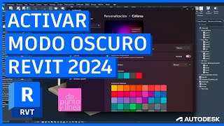 Cómo activar el modo oscuro en Revit 2024  Revit tutorial [upl. by Maiga212]