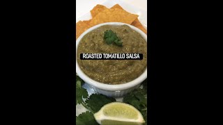 Easy Roasted Tomatillo Salsa [upl. by Ecinahc]