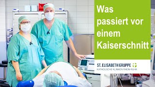 Was passiert vor einem Kaiserschnitt Einblick in den OP des Marien Hospital Witten [upl. by Atisusej30]